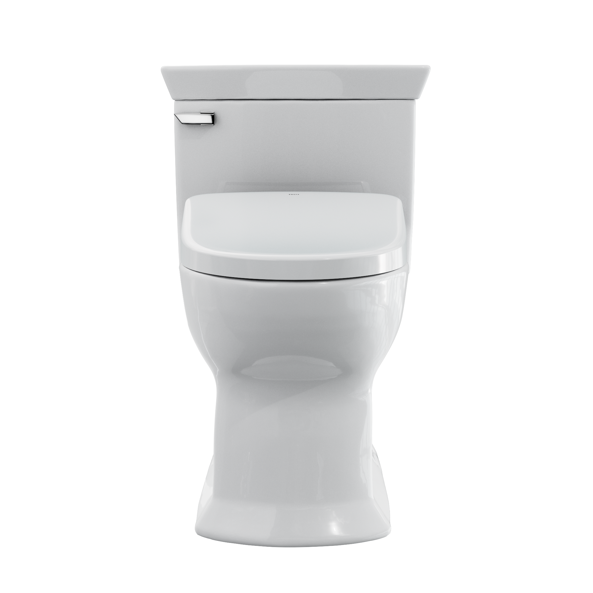 Toto Soiree One Piece Elongated Universal Height Toilet with CEFIONTECT 1.28 GPF with Contemporary Washlet+ Auto Flush S7 Bidet Seat in Cotton White