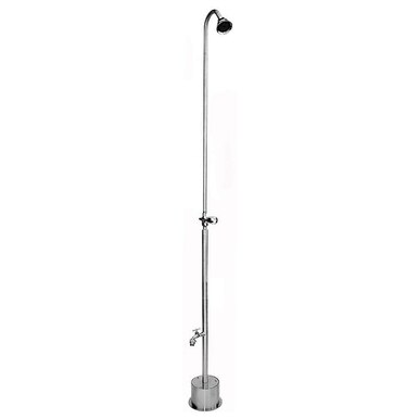 Outdoor Shower Company PS-1000-ADA Free Standing ADA Cold Water Shower w/Hose Faucet