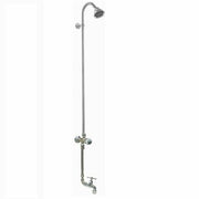 Outdoor Shower Company WM-442-ADA-HB Wall Mount ADA Short Cold Water Shower w/Hose Faucet