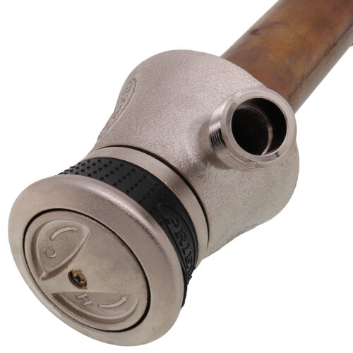 Prier P-118X 12" Single Handle Hot & Cold Mixing Hydrant, Satin Nickel; 1/2" Crimp Pex
