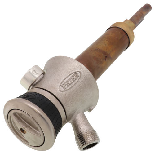 Prier P-118X 12" Single Handle Hot & Cold Mixing Hydrant, Satin Nickel; 1/2" Crimp Pex