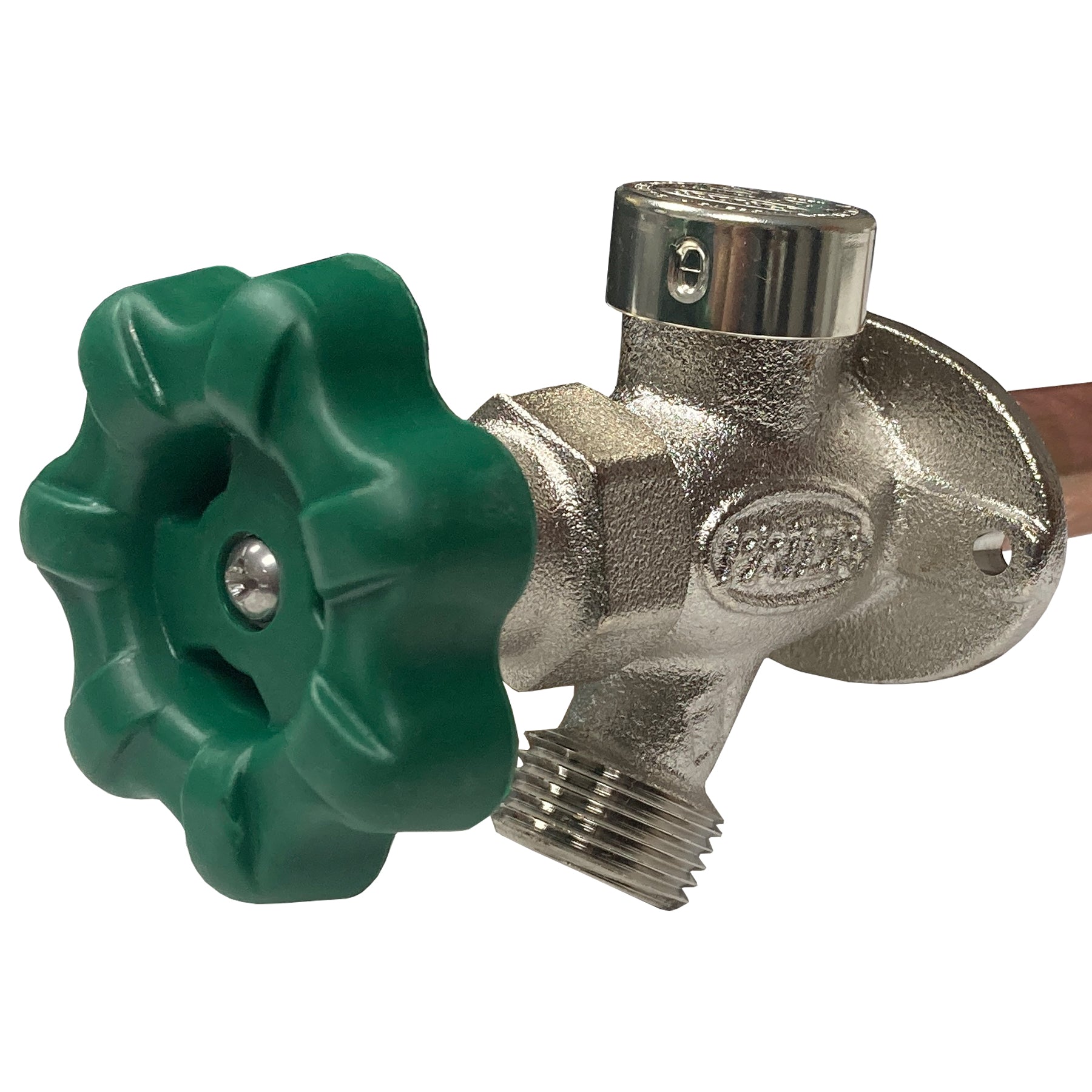 Prier 10 in. Anti-Siphon Quarter Turn Wall Faucet With Soft Grip Handle With 1/2 in. Inlet