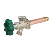 Prier 10 in. Anti-Siphon Quarter Turn Wall Faucet With Soft Grip Handle With 1/2 in. Inlet
