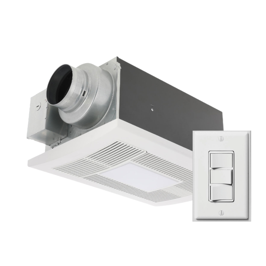Panasonic WhisperWarm Fan/Light/Heater with Four-Function Wall Switch Bundle