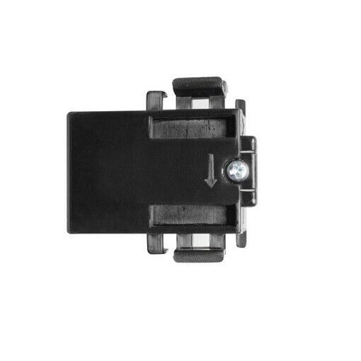Black rectangular condensation sensor with mounting bracket and adjustment dial, shown from top view.