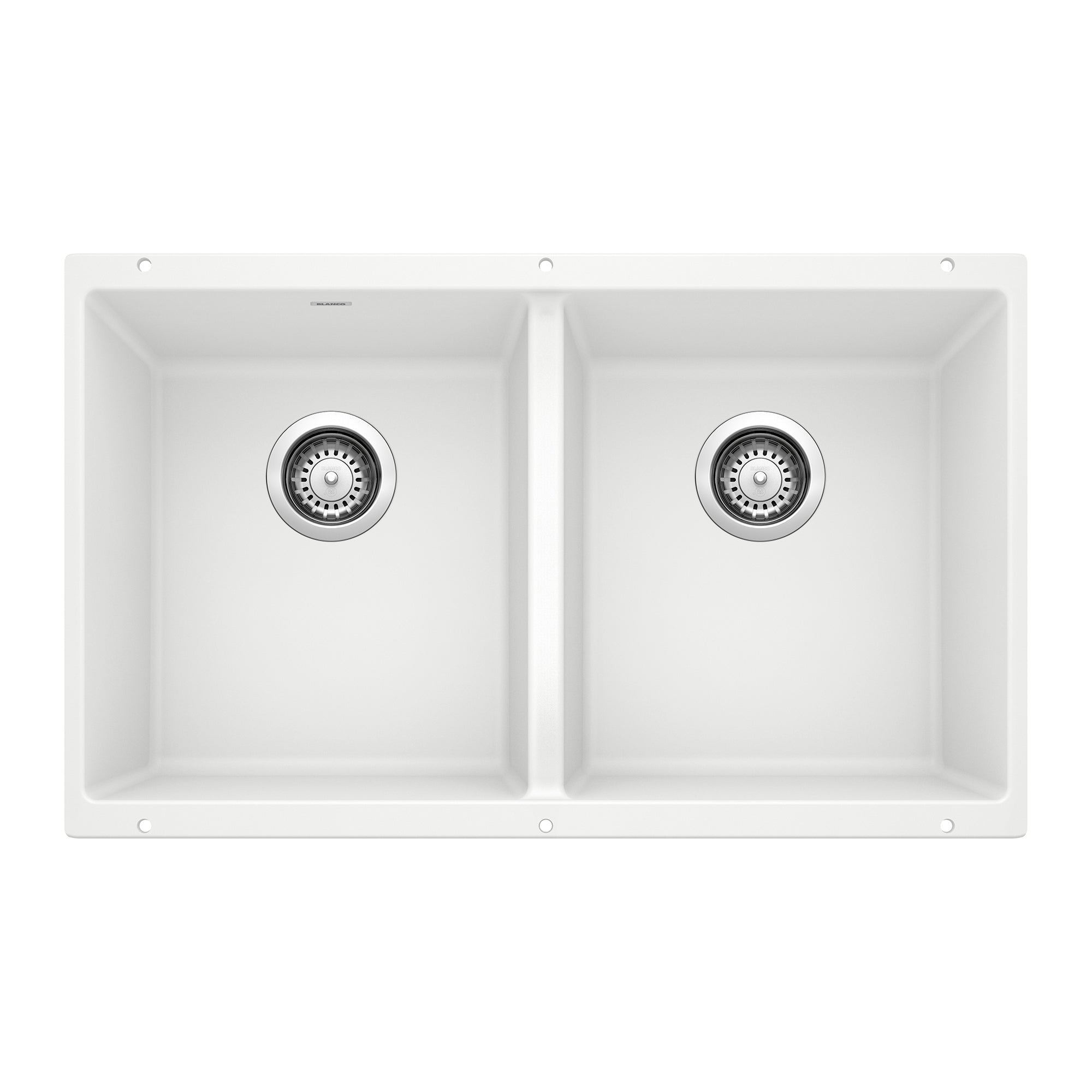 Blanco 516320 Precis 16" Equal Double Bowl - White Undermount