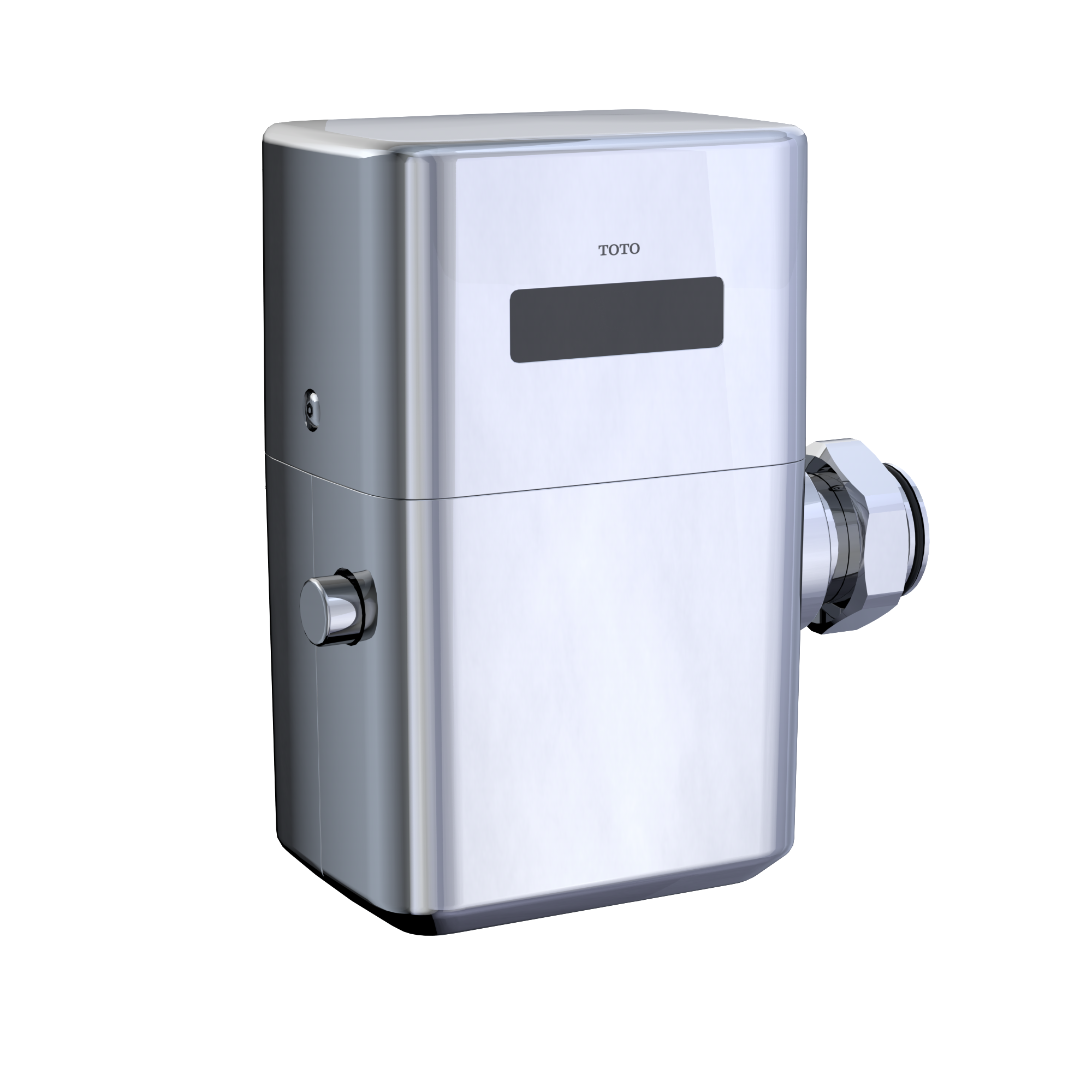 Toto Ecopower Touchless 1.6 GPF Toilet Flush Valve With 24 Inch Vacuum Breaker Set, Polished Chrome - TET6GB#CP