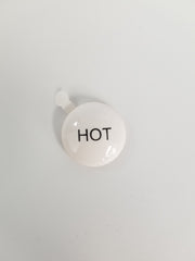 California Faucets PINDXH Hot Label Index Porcelain Button