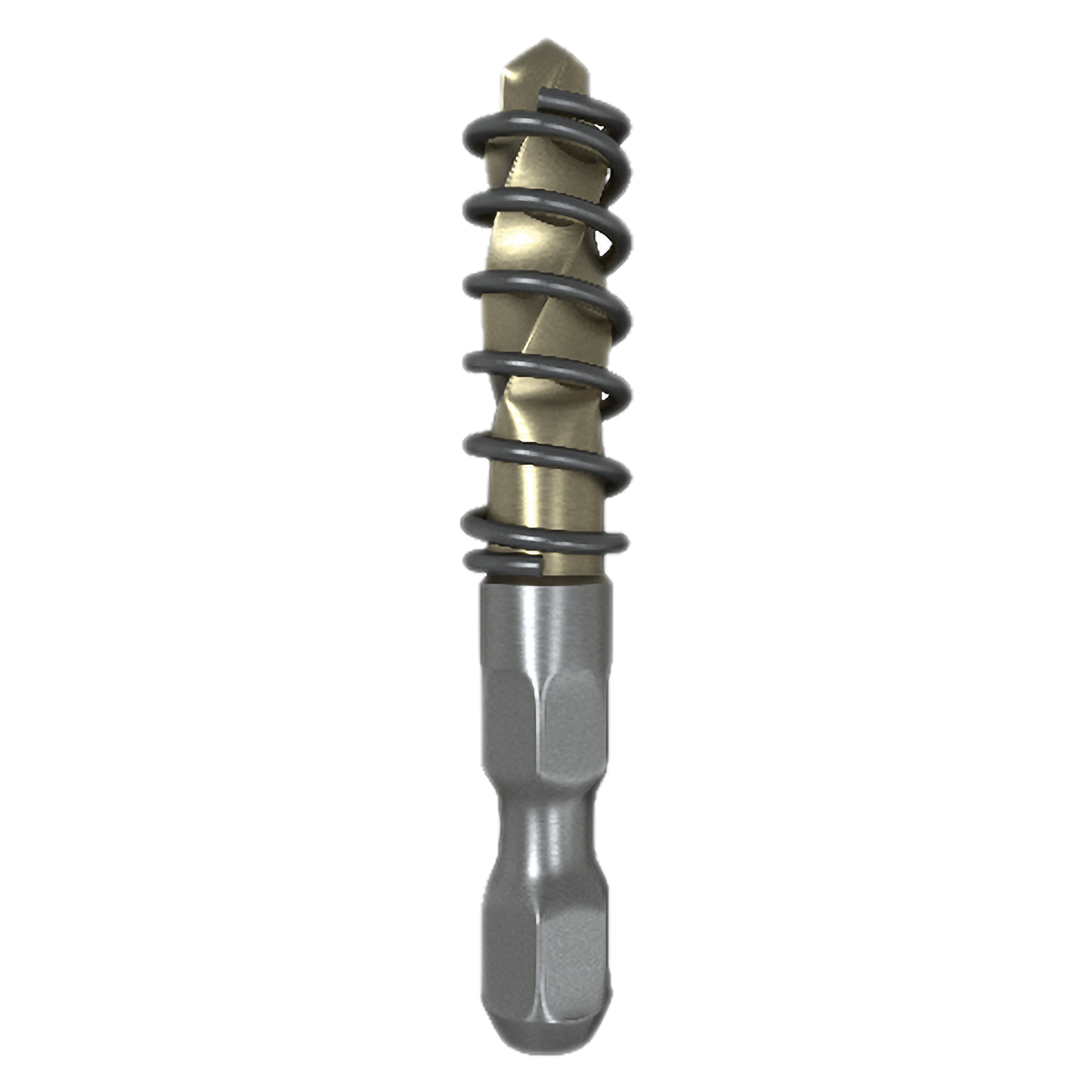Steel Demon carbide hole cutter bit with plug eject pilot and black spring bands.