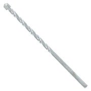 Carbide-tipped masonry drill bit with spiral flutes and square tip, 5/32" diameter.