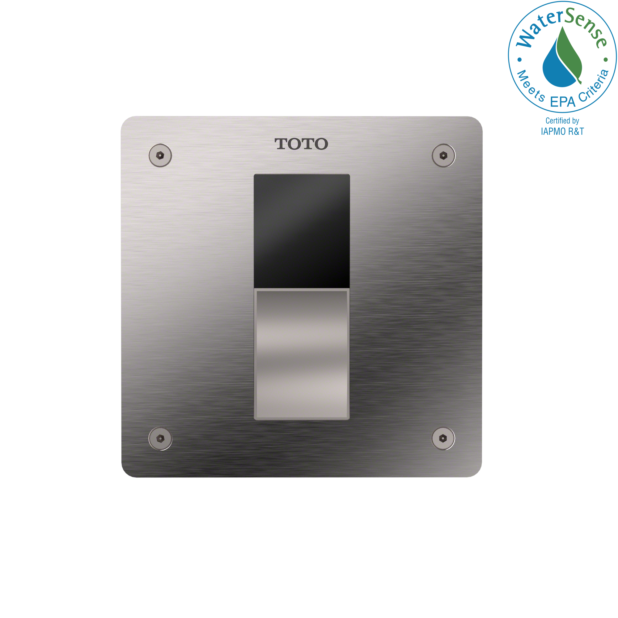 Toto Ecopower Touchless 1.0 GPF High-Efficiency Concealed Toilet Flushometer Valve For Top Spud With 4 X 4 Cover Plate, Stainless Steel - TET3UB32#SS