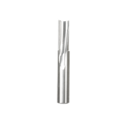 Freud 3/8" diameter straight router bit with single O-flute cutting edge and cylindrical shank.