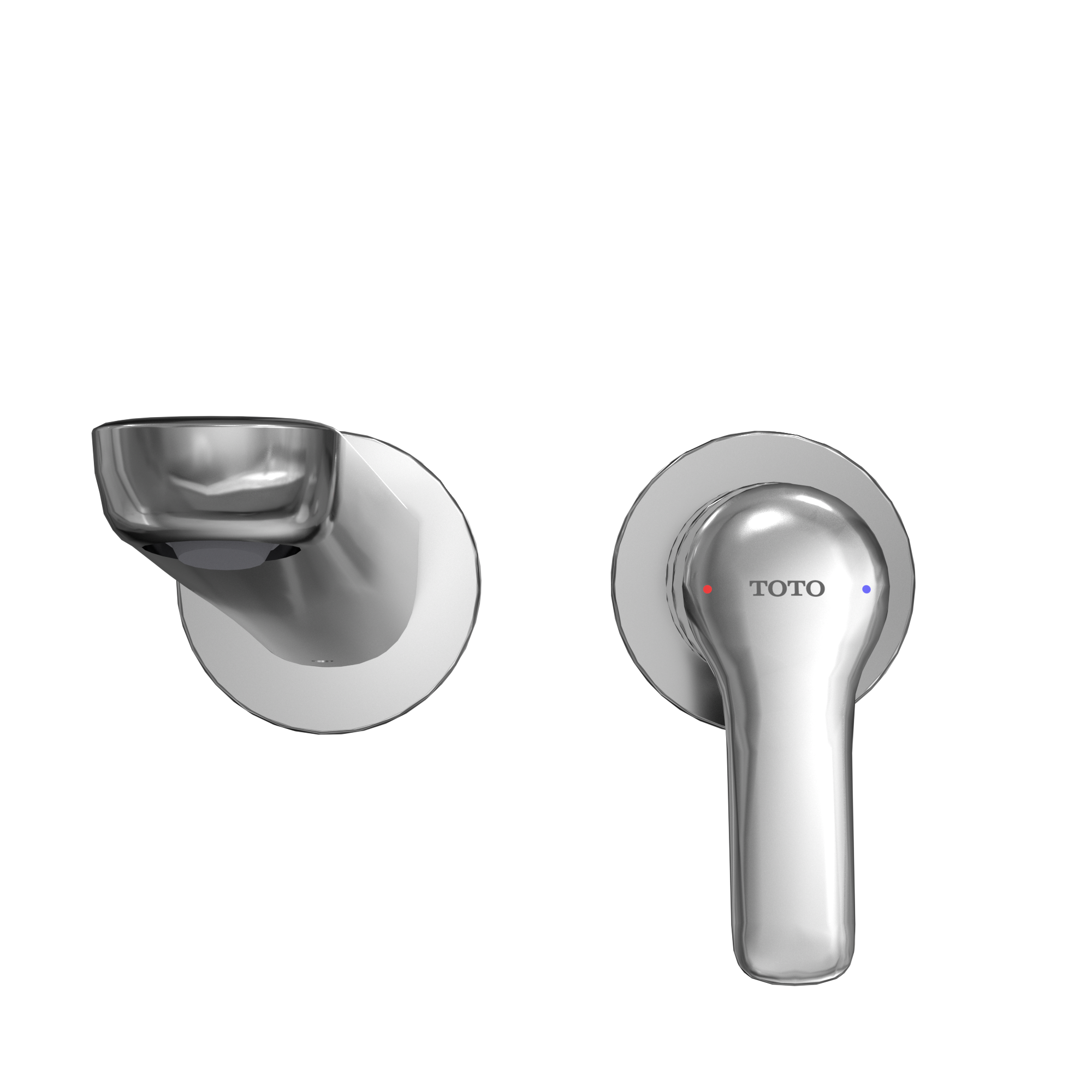 Toto GS 1.2 GPM Wall-Mount Single-Handle Bathroom Faucet with COMFORT GLIDE Technology, Polished Chrome - TLG03308U#CP