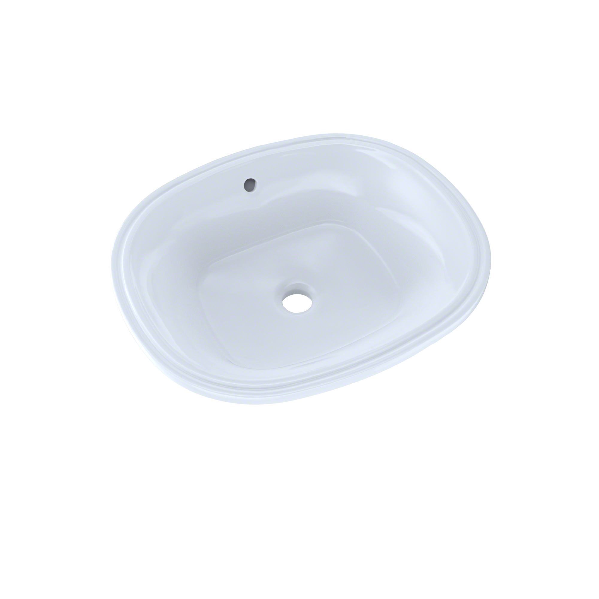 Toto Maris 17-5/8" X 14-9/16" Oval Undermount Bathroom Sink With CeFiONtect, Cotton White
