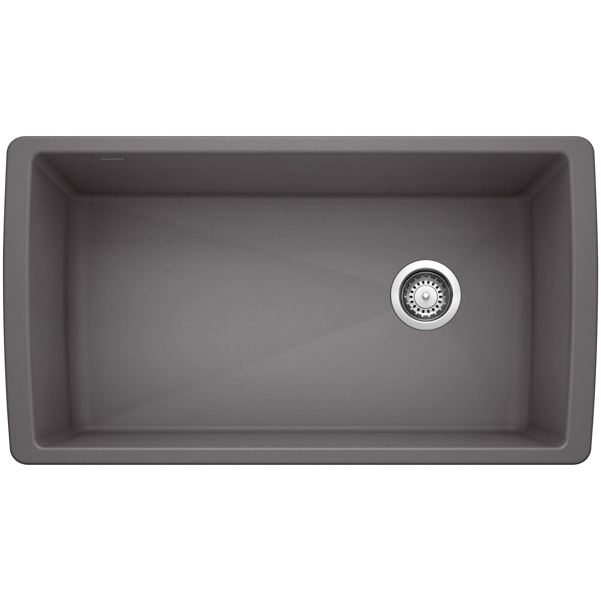 Blanco 441764 Diamond Silgranit Super Single Bowl Undermount: Cinder