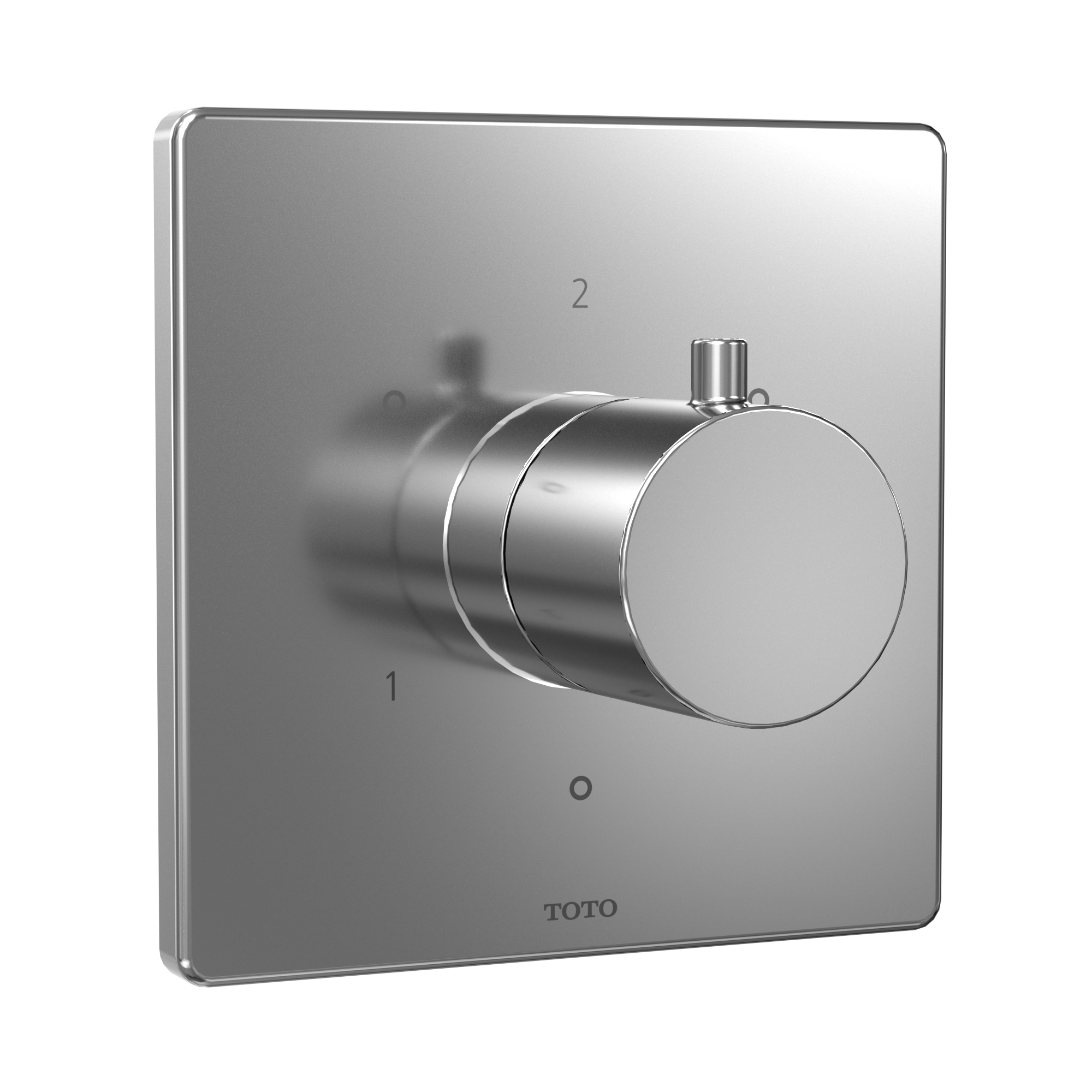 Toto Square Three-Way Diverter Shower Trim with Off, Polished Chrome - TBV02102U#CP