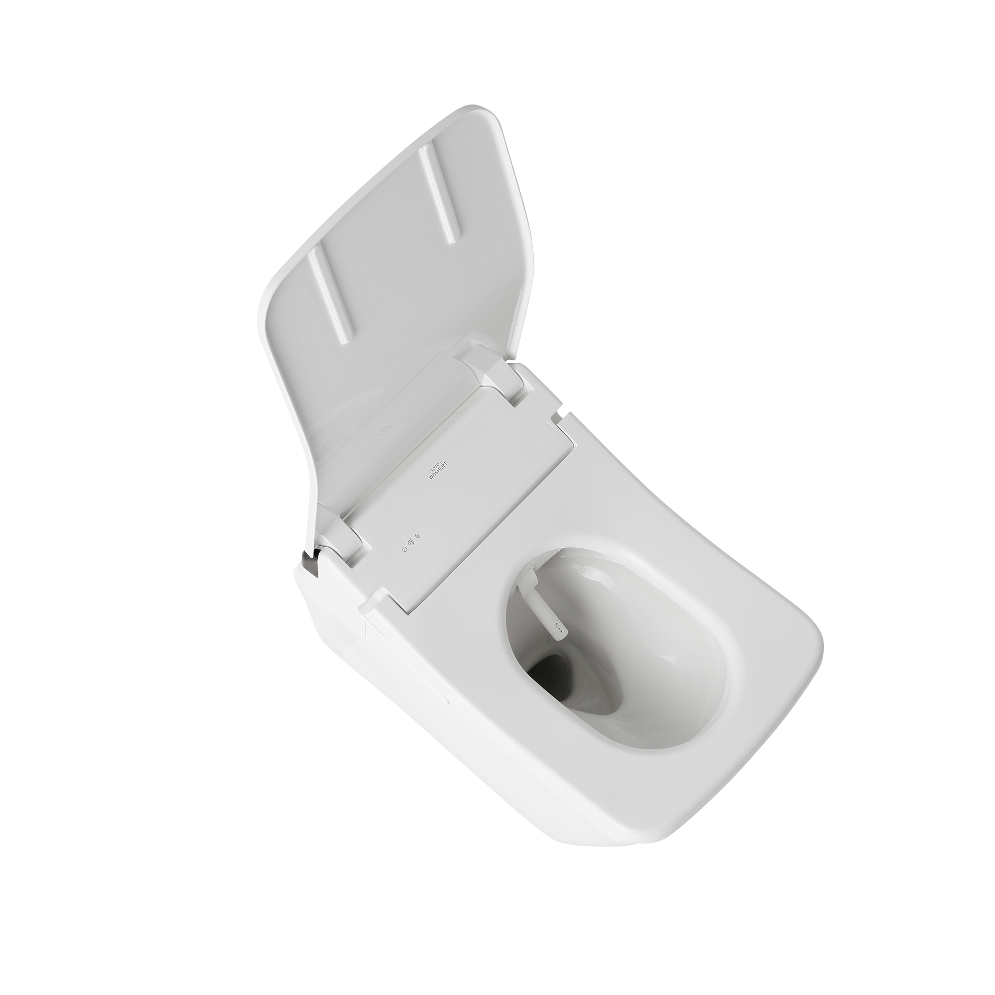 Toto SX Square Auto Flush Washlet+ Ready Electronic Bidet Toilet Seat with PREMIST in Cotton White