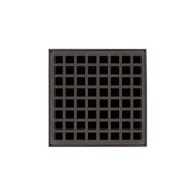 Infinity Drain 5" x 5" QD 5-2P ORB Center Drain Kit: Oil Rubbed Bronze