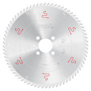 Freud 480mm circular saw blade with silver carbide teeth and center mounting holes for horizontal beam saws.