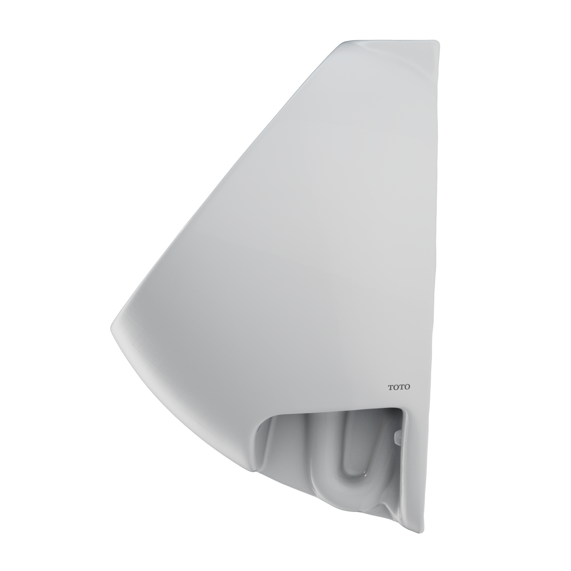 Toto Wall-Mount ADA Compliant 0.125 GPF Urinal With Back Spud Inlet And CeFiONtect Glaze, Cotton White