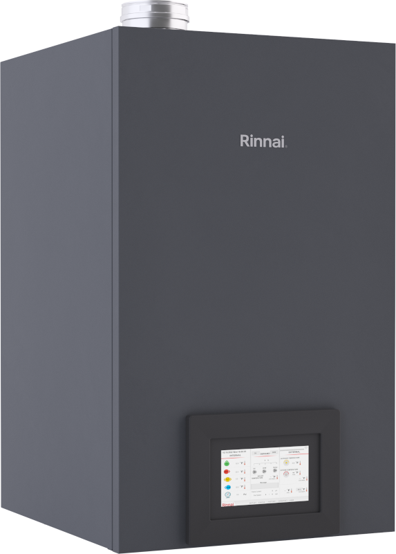Rinnai RCB Series 301,000 BTU Indoor Natural Gas Wall Mounted Commercial Condensing Solo Boiler - RCB301AN