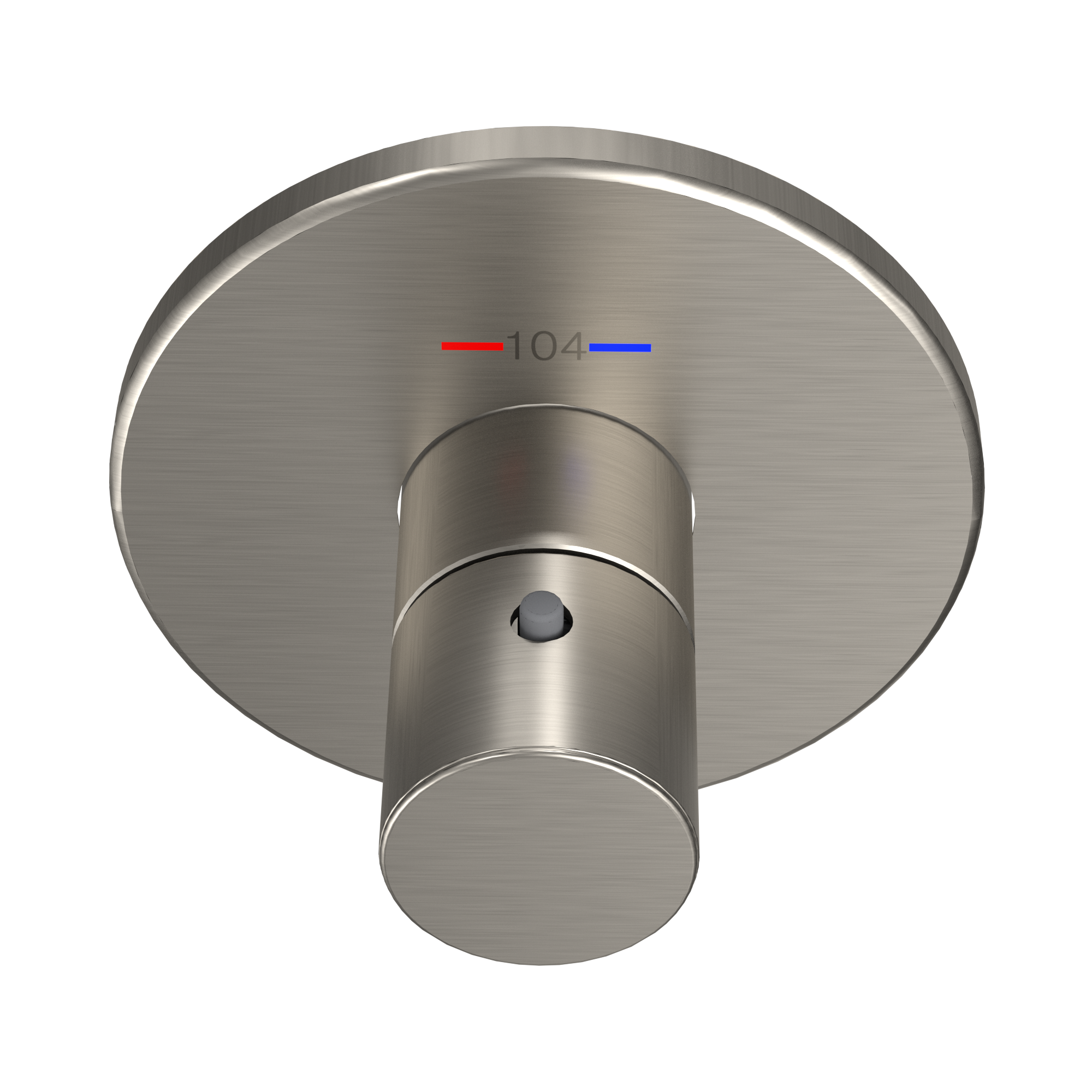 Toto Round Thermostatic Mixing Valve Shower Trim, Brushed Nickel - TBV01406U#BN