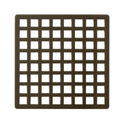 Infinity Drain 5" x 5" QS 5 ORB Center Drain Decorative Cover: Oil Rubbed Bronze