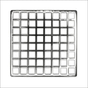 Infinity Drain 5" x 5" QS 5 PS Center Drain Decorative Cover: Polished Stainless