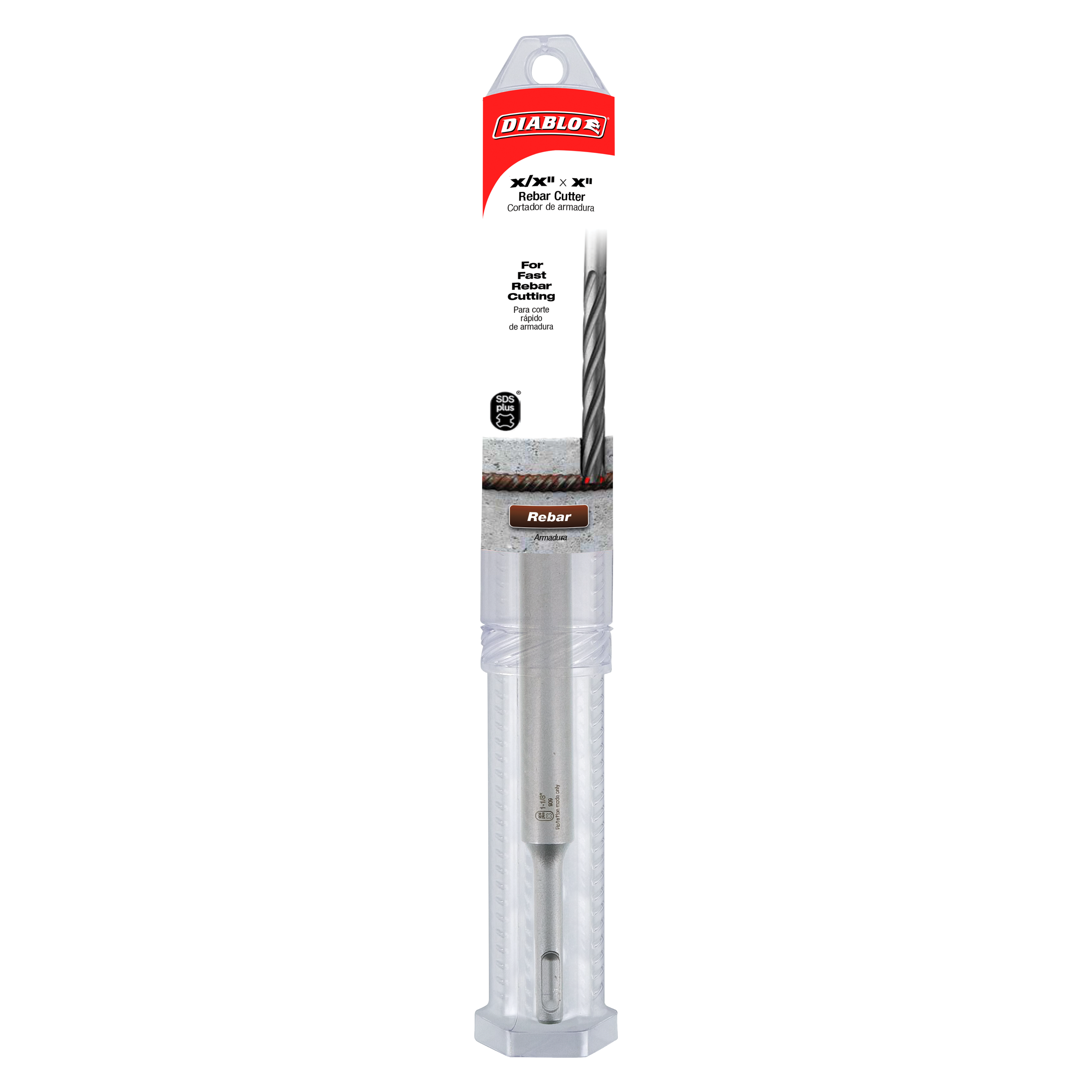Diablo DMAPLRC1080 1-1/8 in. x 12 in. SDS-Plus Rebar Cutter - 5 Pack