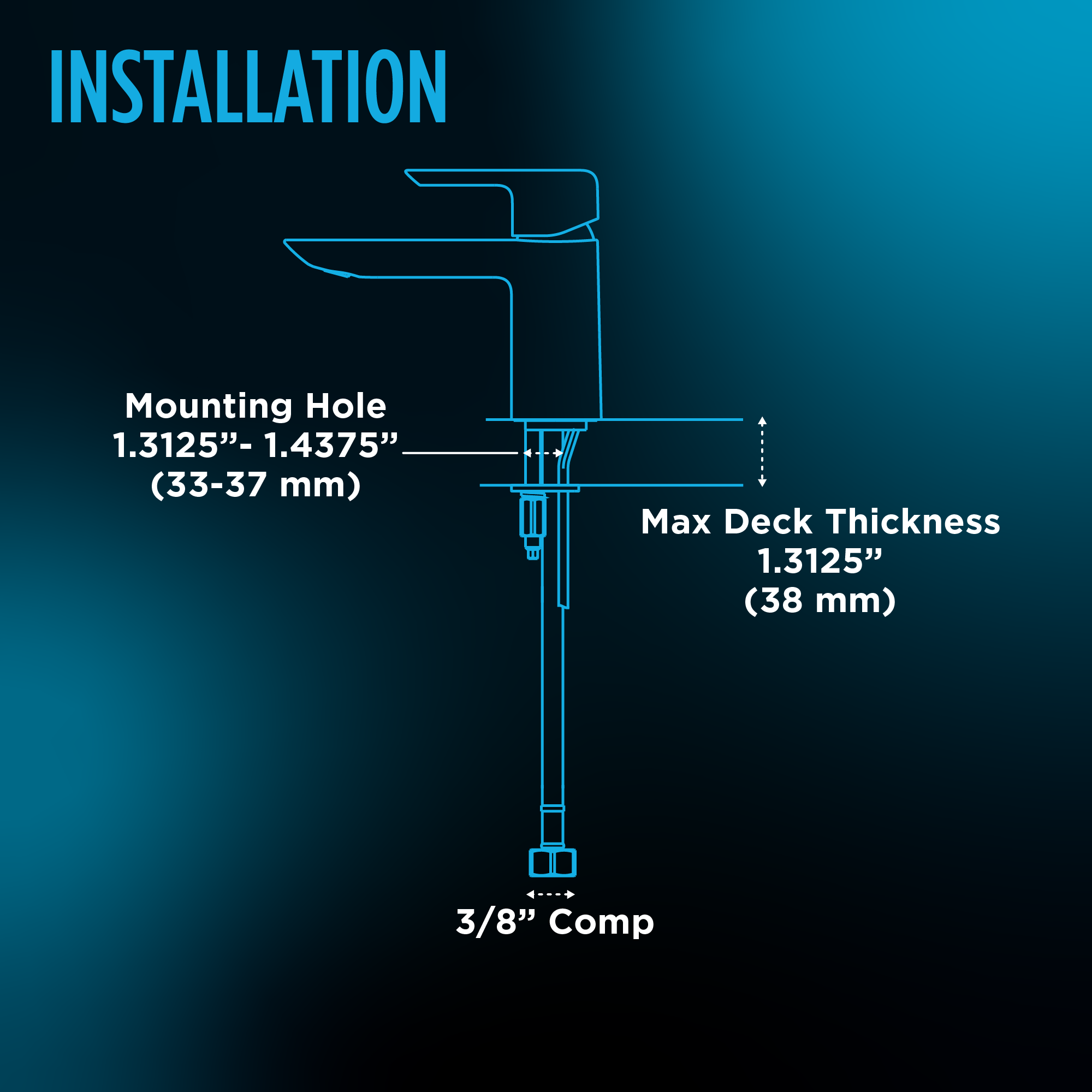 Toto Oberon S Single Handle 0.5 GPM High-Efficiency Bathroom Sink Faucet, Polished Chrome - TL363SDA05R#CP