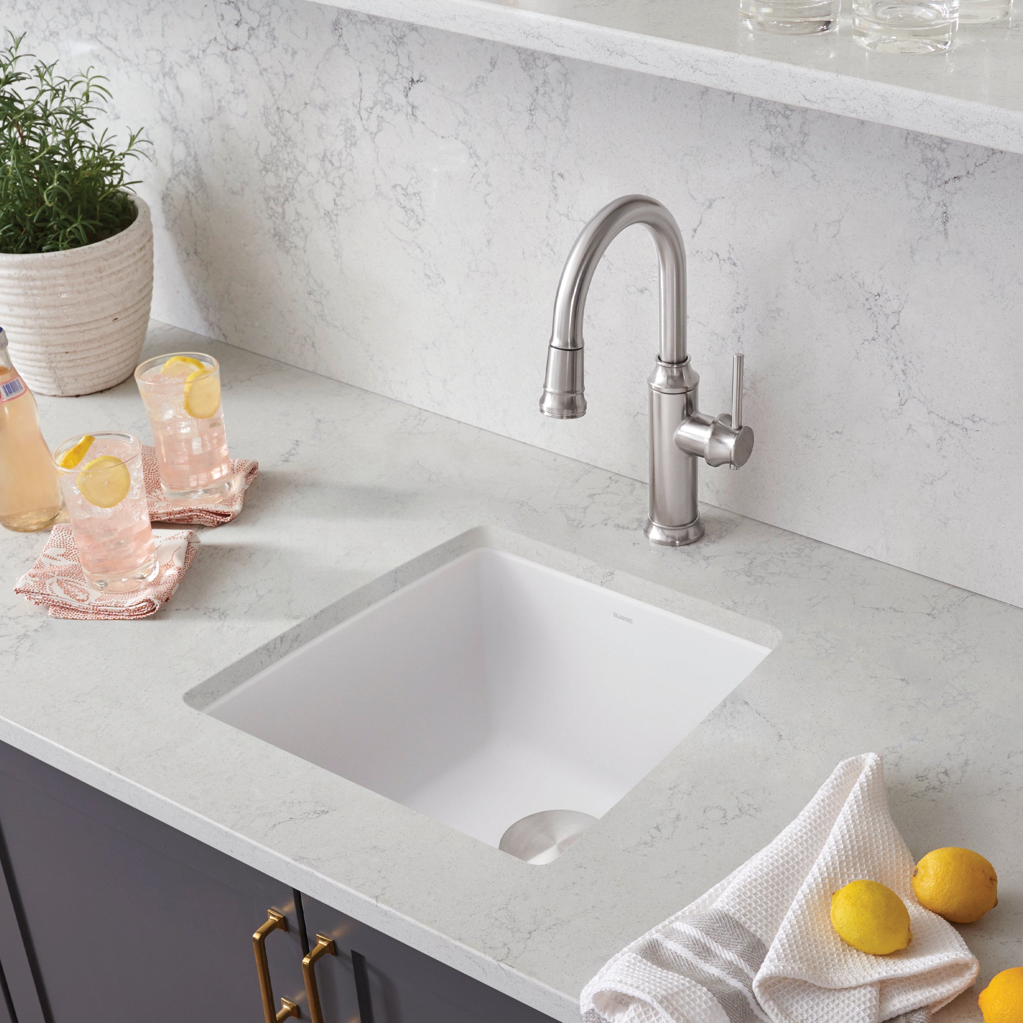 Blanco 440081 Performa Silgranit II Single Bowl - White Undermount Kitchen Sink