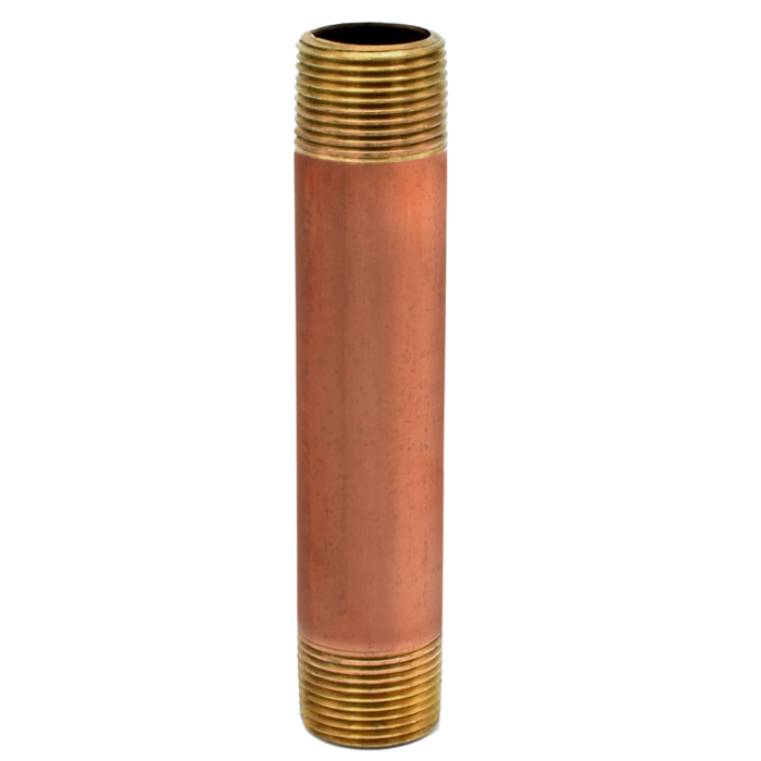 Legend Valve 1/2" x 2-1/2" No Lead Nipple in Red Brass - 311-063