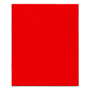 Red sanding sheet for palm sander, 4-1/2 by 5-1/2 inches, 100 grit.