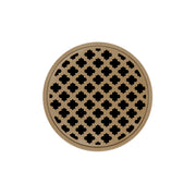 Infinity Drain 5" Round RMD 5-2A SB Center Drain Kit: Satin Bronze