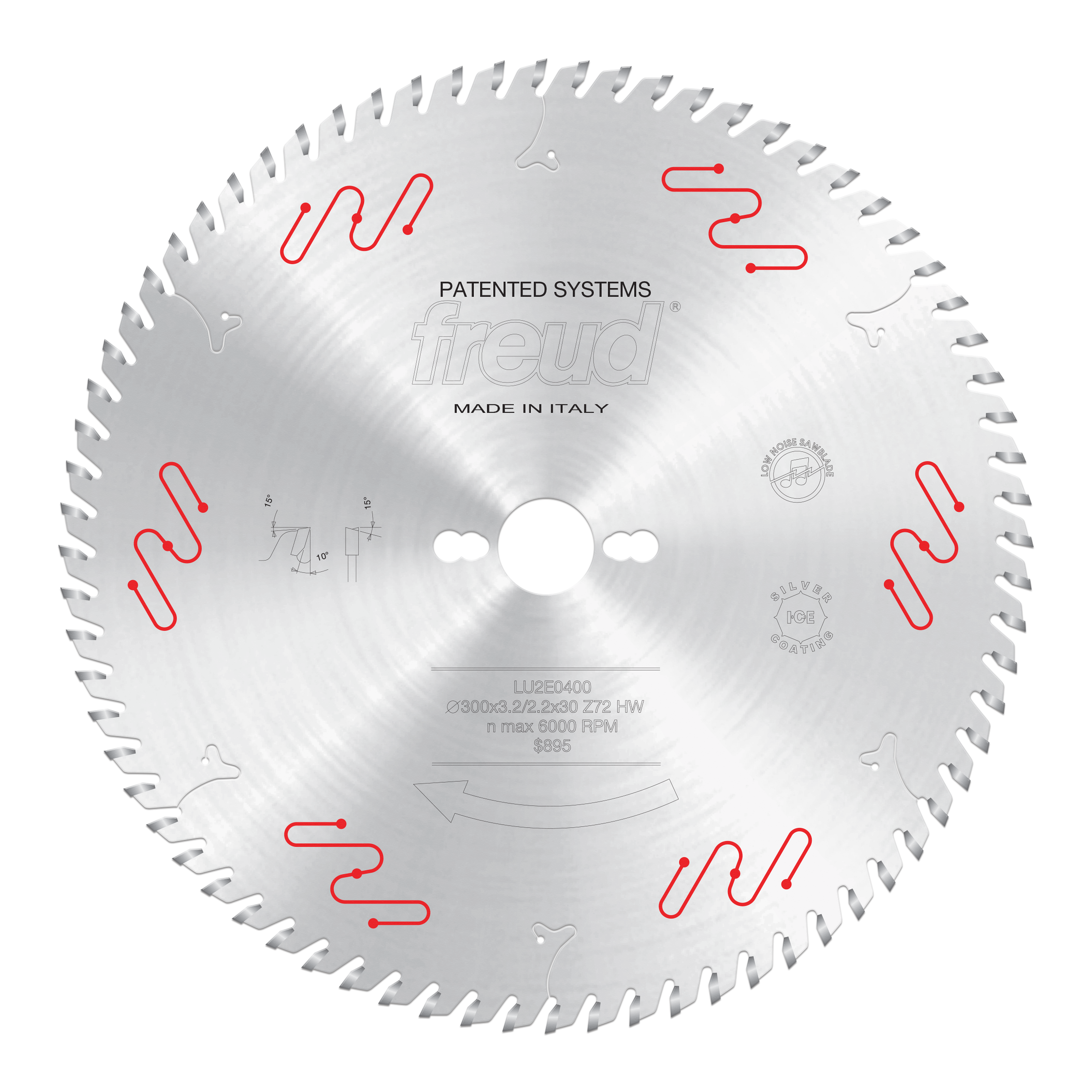 Freud LU2E04 300mm Carbide Tipped Blade for Ripping and Crosscutting Wooden and Composite Panels