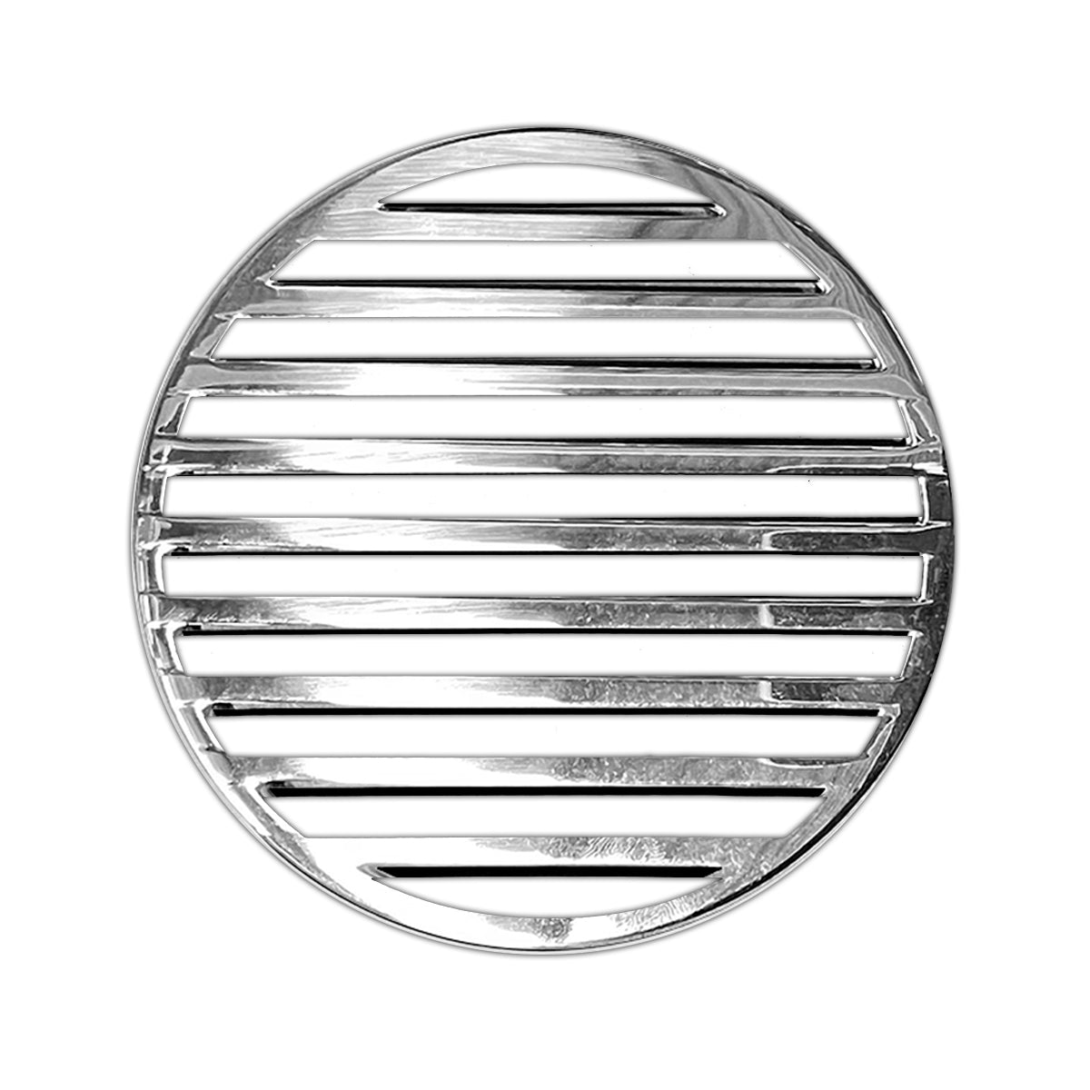 Infinity Drain 5" Round RNS 5 PS Center Drain Decorative Cover: Polished Stainless