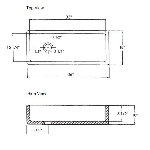 Rohl RC3618WH Shaws Original Lancaster Single Bowl Apron Front Fireclay Kitchen Sink, White