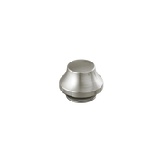 Stainless steel finial with brushed metallic finish and rounded dome top.