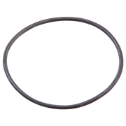 Dark gray rubber o-ring with smooth circular shape and uniform cross-section.