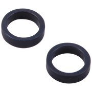 Two dark navy rubber gasket rings with oval openings shown against a white background.