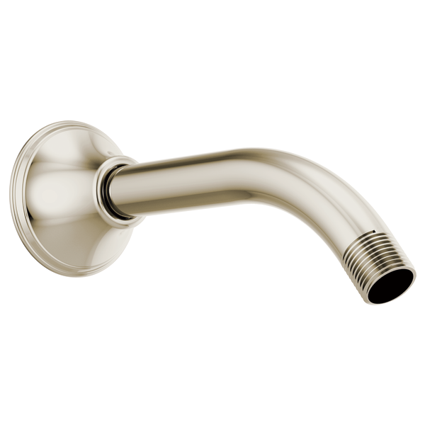 Brizo RP62929PN Universal Showering 7" Classic Wall Mount Shower Arm And Flange: Polished Nickel
