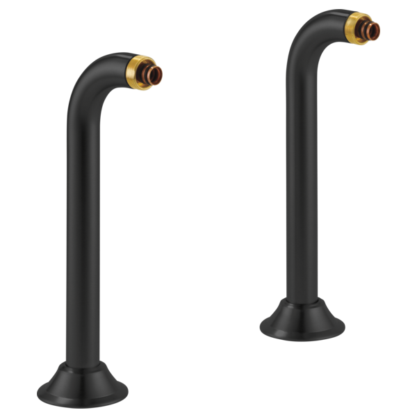 Brizo RP73765BL Deck Mount Tub Filler Risers: Matte Black