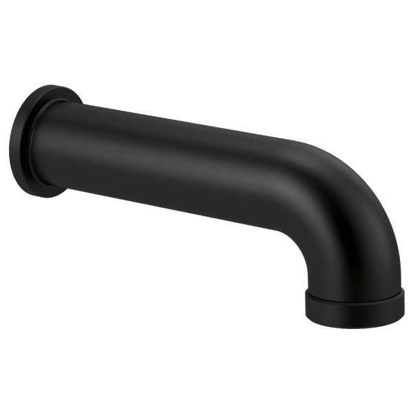 Brizo RP81438BL Universal Showering Linear Round Diverter Tub Spout: Matte Black