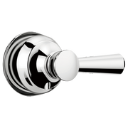Chrome metal lever handle with circular escutcheon plate for Delta 14 series faucet.