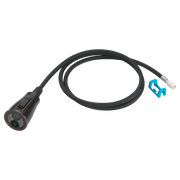 Venetian bronze wand assembly with black braided hose and connector fitting.