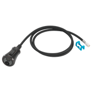 Venetian bronze wand assembly with black braided hose and connector clip.