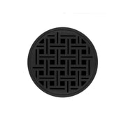 Infinity Drain 5" Round RVD 5-2P BK Center Drain Kit: Matte Black
