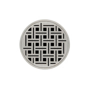 Infinity Drain 5" Round RVDB 5-A SS Center Drain Kit: Satin Stainless