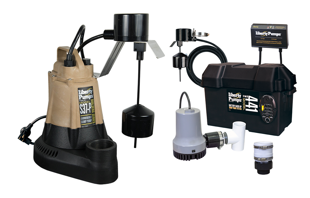 Liberty Pumps PCS37-P-441 Sump Pump Combo System: Primary and Backup