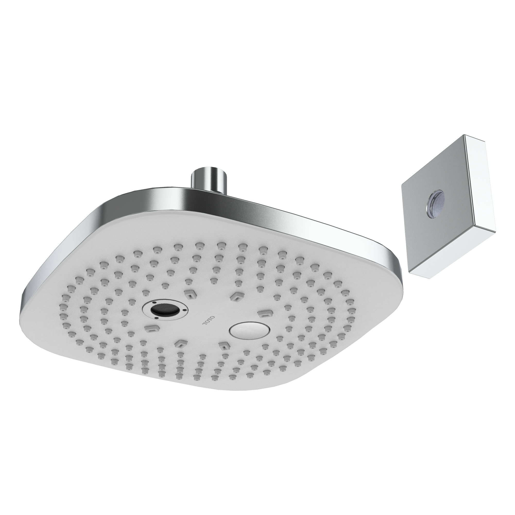 Toto G Series Square Two Spray Modes 8.5 inch 1.75 GPM Shower Head with COMFORT WAVE and WARM SPA, Polished Chrome - TBW02004U4#CP